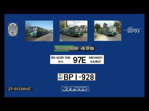 [SOUND] Budapest Bus Sound BPI-928 Ikarus 435.06 BKV 97 viszonylat vol 2.
