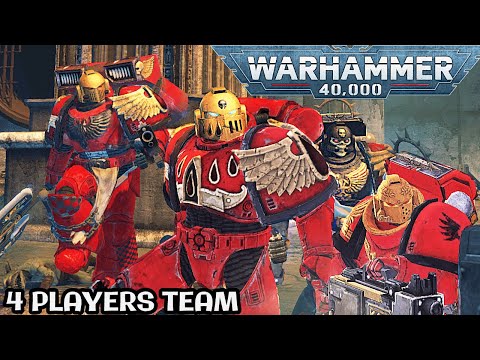 NEW PVE ARENA: 4 Blood Angels vs Chaos & Orks! - Warhammer 40K: Space Marine, Augmented Mod