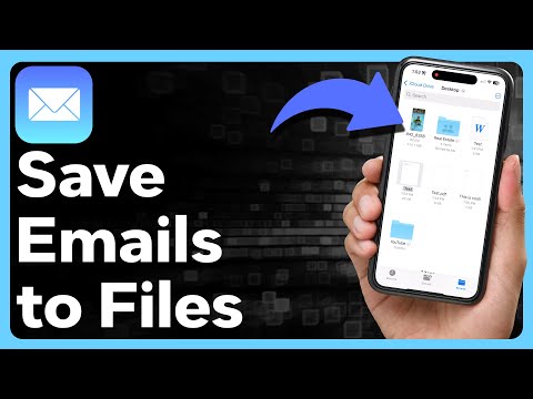 How To Save Emails To Files On iPhone
