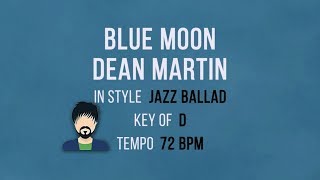 Blue Moon - Karaoke Male Backing Track