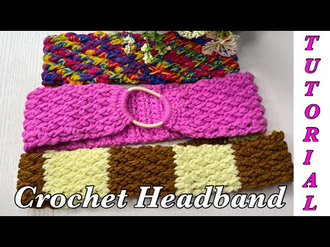 How to Crochet a Simple Headband / Beginner Friendly