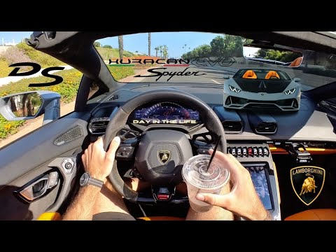 Living With a Lamborghini Huracan Evo Spyder (POV Driving Vlog) - Day in the Life