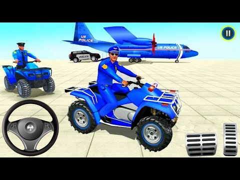 America Police ATV Quad Bike Transport Truck Simulator Games - Android Gameplay