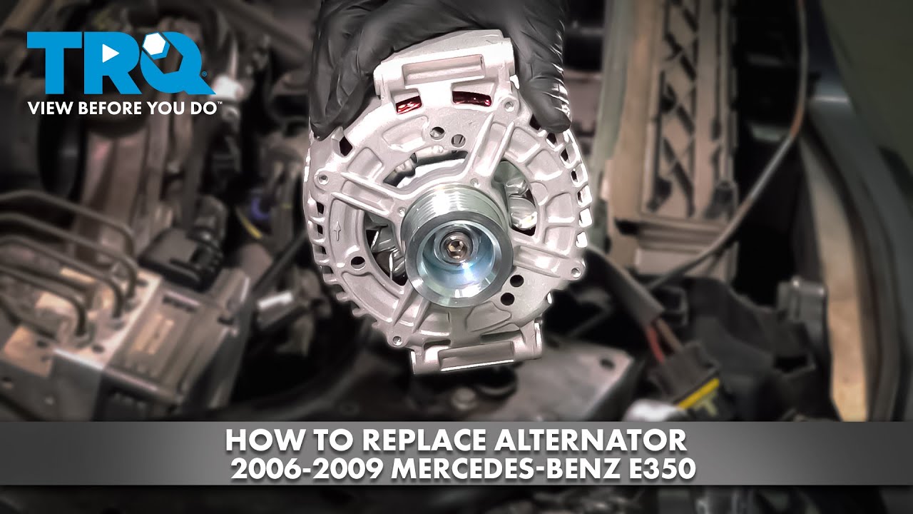 How to Replace Alternator 2006-2009 Mercedes-Benz E350