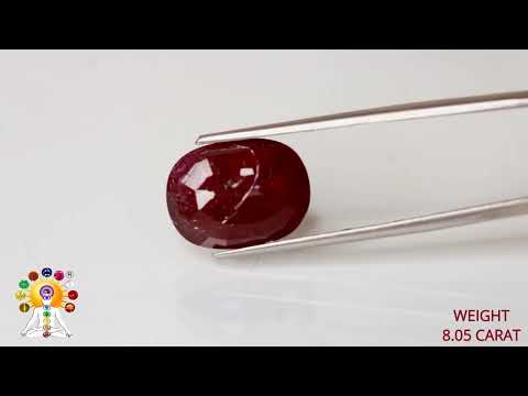African Ruby 10.40ct. (Super Luxury) video