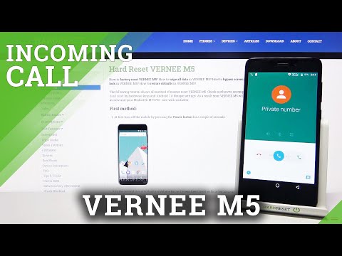 Incoming Call Screen Looks Like in VERNEE M5 – Incoming Call Options