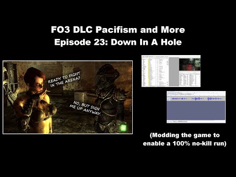 FO3 DLC Pacifism and More (100% no-kill run) Part 23 - Down In A Hole
