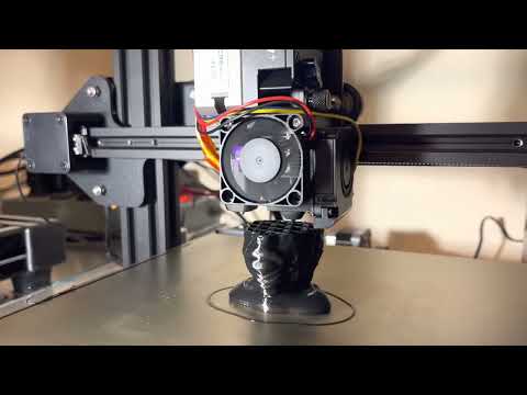 Ender 3 Pro Marlin 2.1.2 input shaping test.