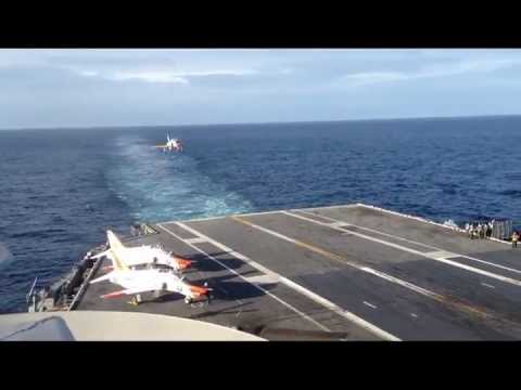 T-45C Goshawk Carrier Landing on the USS Harry S. Truman