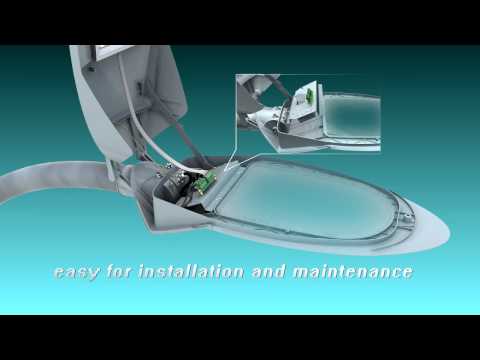 Tête de lampadaire LED pour éclairage public solaire 60W - 7160 Lumens_3