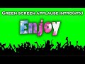 Green Screen Applause Introduction Video VFX Elevate Your Content Mastering Greenscreen Intros