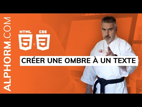 Comment créer une ombre à un texte sous HTML et CSS Vidéo Tuto