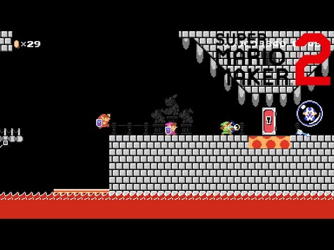 Super Mario Maker 2 Local Multiplayer 4 Players  (Dodongo's Cavern)!