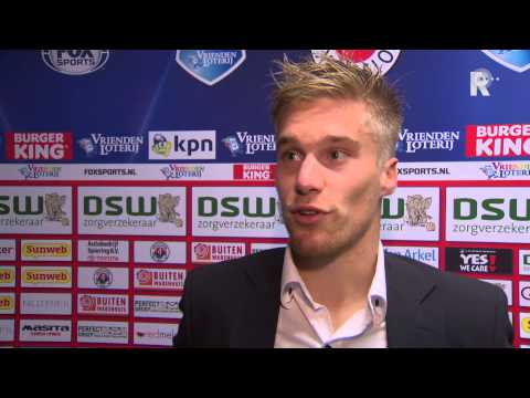 Tom van Weert na afloop van Excelsior - FC Twente