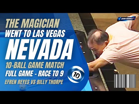 ⭐ Efren Reyes Full Game in Las Vegas 10-Ball Match Race to 9 billiards pool sports tour #efrenreyes