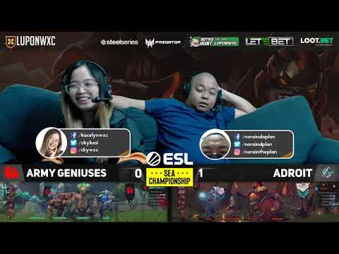 Adroit Dota vs Army Geniuses Game 2 (BO3) | ESL SEA Championship