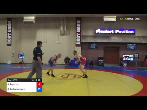 2018 Marine Corps US Open/Senior Men's Freestyle 86 Con 16 #2 - Brian Topp (Unat) Vs. Paul Rademac