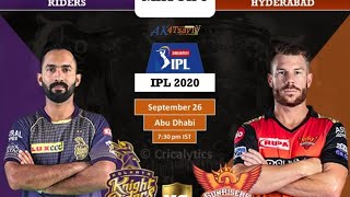 Watch Live: IPL 2020 - SRH vs KKR Live IPL Scorecard | Watch IPL for free