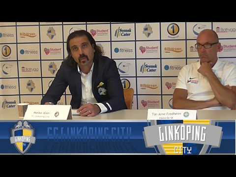 Presskonferens efter FC Linköping City - Västerås SK (2018-07-08)