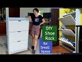 DIY Shoe Rack For Small Space 1 Slot 3 Layers Shoe Rack Home Improvement Paano Gumawa