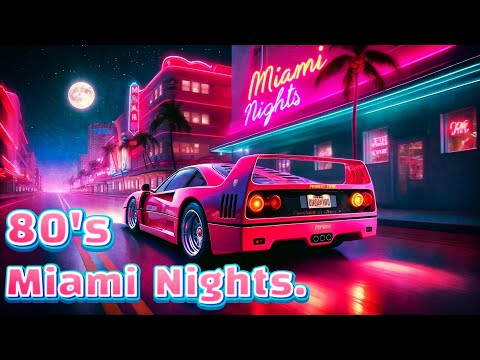 Miami Retro Drive | 80's Synthwave and Lofi Beats | Nostalgic Nights