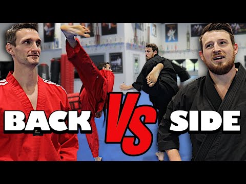 Spinning BACK KICK vs Spinning SIDE KICK