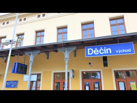 Děčín východ - vlaky a hlášení (HIS)