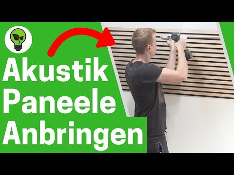 Akustikpaneele Anbringen ✅ ULTIMATIVE ANLEITUNG: Wie Lamellenwand Schneiden, Schrauben & Kleben???