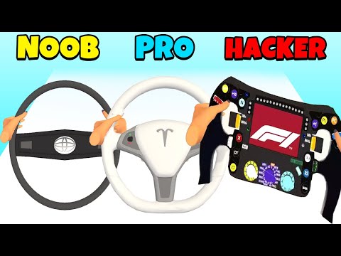 NOOB vs PRO vs HACKER - Steering Wheel Evolution - YouTube