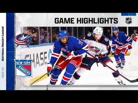 Blue Jackets @ Rangers 10/23 | NHL Highlights 2022