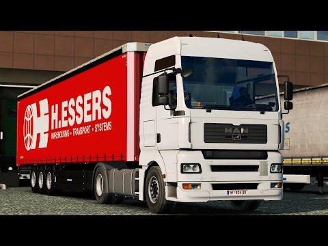 ETS 2 1.25 RusMap 1.6.3 MAN TGA Moscow - Kaluga