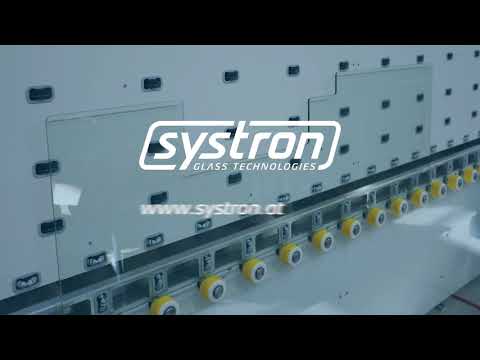 Vertical Glass Processing systron proHD - Special Holes & Cutout with Waterjet - Rectangle 580x1745