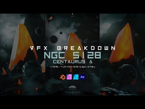 NGC 5128: Centaurus A - VFX breakdown | Blender | Affinity Photo | Affinity Designer | After Effects