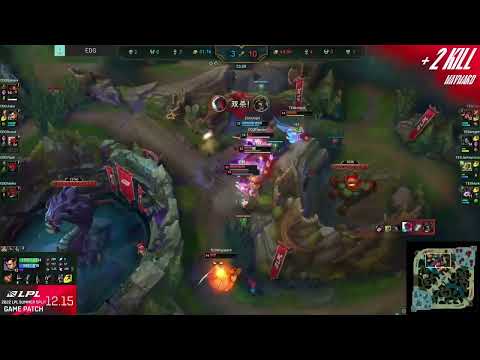 TES smooth teamfight against EDG (TES vs EDG)