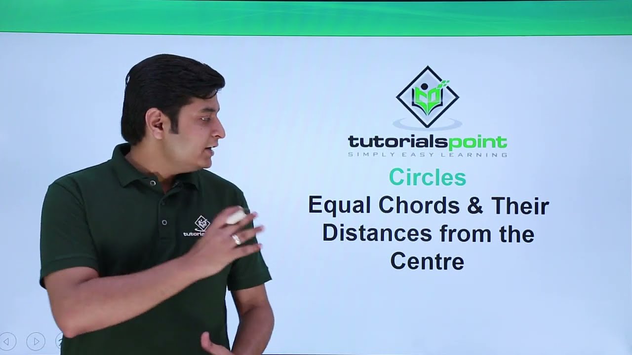 Class 9th - Equal Chords and their Distances from the Centre