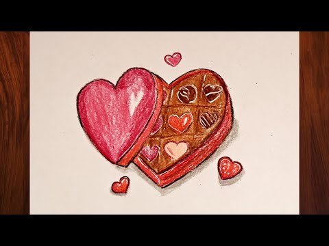 How To Draw a Box of Chocolates easy | Chocolate Day drawing idea | Valentine's Day | Drawing