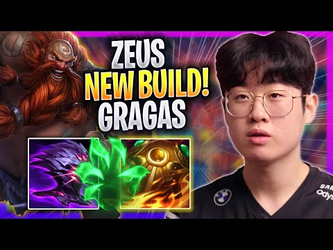 ZEUS TRIES NEW GRAGAS BUILD! - T1 Zeus Plays Gragas TOP vs Aatrox! | Season 2023