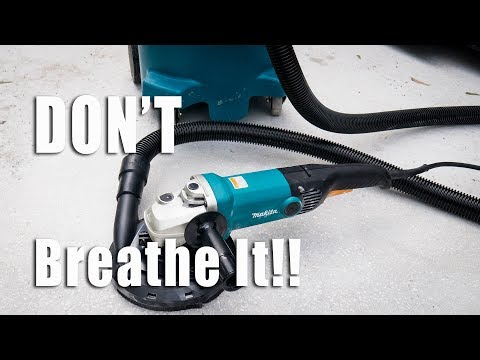 Makita Disko apsauga su nusiurbimo antgaliu 125 mm deimantiniais šlifavimo diskais 191F81-2 video
