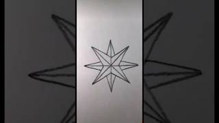 How to draw Compass Rose #shorts #youtubeshorts @tanishkaarts