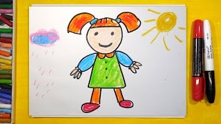 Поэтапный урок рисования для детей 3 лет - Видео онлайн
