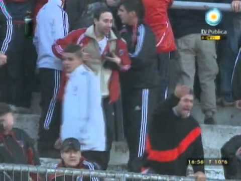 RIVER PLATE RETROCESSO-INCIDENTI FINE PARTITA