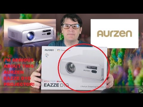 Aurzen EAZZE D1G Projector Unboxing, Setup, and Review!