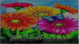 ALAZA Welcome Butterfly Flowers Sunflower Daisy House Flag Garden Banner 28 x 40 Double Sided, Su