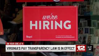 Virginia pay transparency law now requires salary ranges on job listings