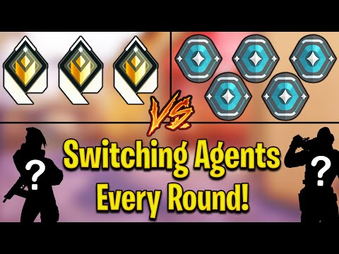 Valorant: 3 Radiant VS 5 Platinum Players, BUT YOUR AGENT SWITCHES EVERY ROUND!