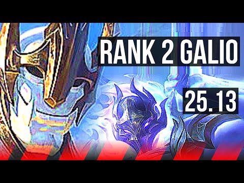 GALIO vs SHEN (TOP) | Rank 2 Galio, 12/1/18, 41k DMG, Legendary, Rank 22 | JP Challenger | 25.13