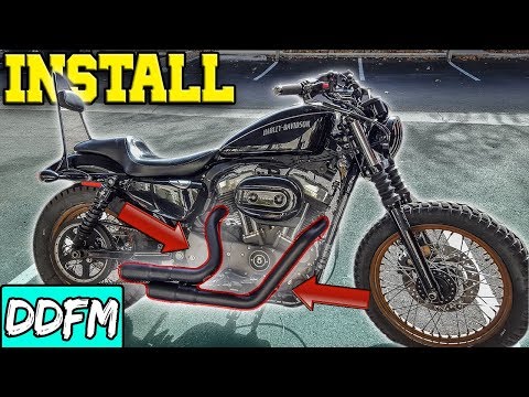 Harley Sportster Exhaust Install - The Vance and Hines Mini Grenades