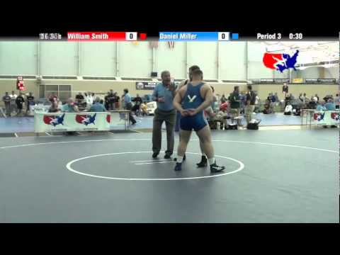 University Nat`ls FS  120 KG / 264.5 lbs: William Smith vs. Daniel Miller