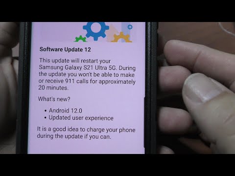 Samsung Galaxy S21+ ULTRA 5G  Install SYSTEM UPDATE 11 ANDROID 12 NOVEMBER 1 2021 Verizon ANDROID 12