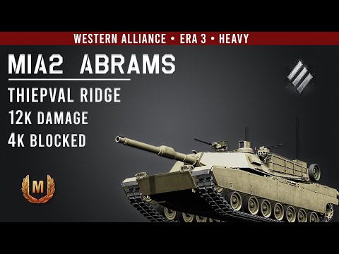 M1A2 Abrams | 12k Damage | 4k Blocked | Thiepval Ridge [ WoT Console: CW ]
